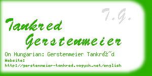 tankred gerstenmeier business card